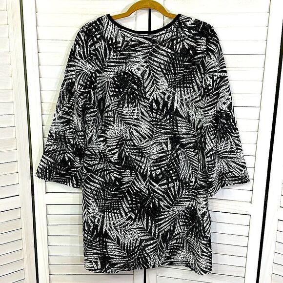 Swim Coverup Size Small Black & White Mario Serrani - Picture 11 of 13